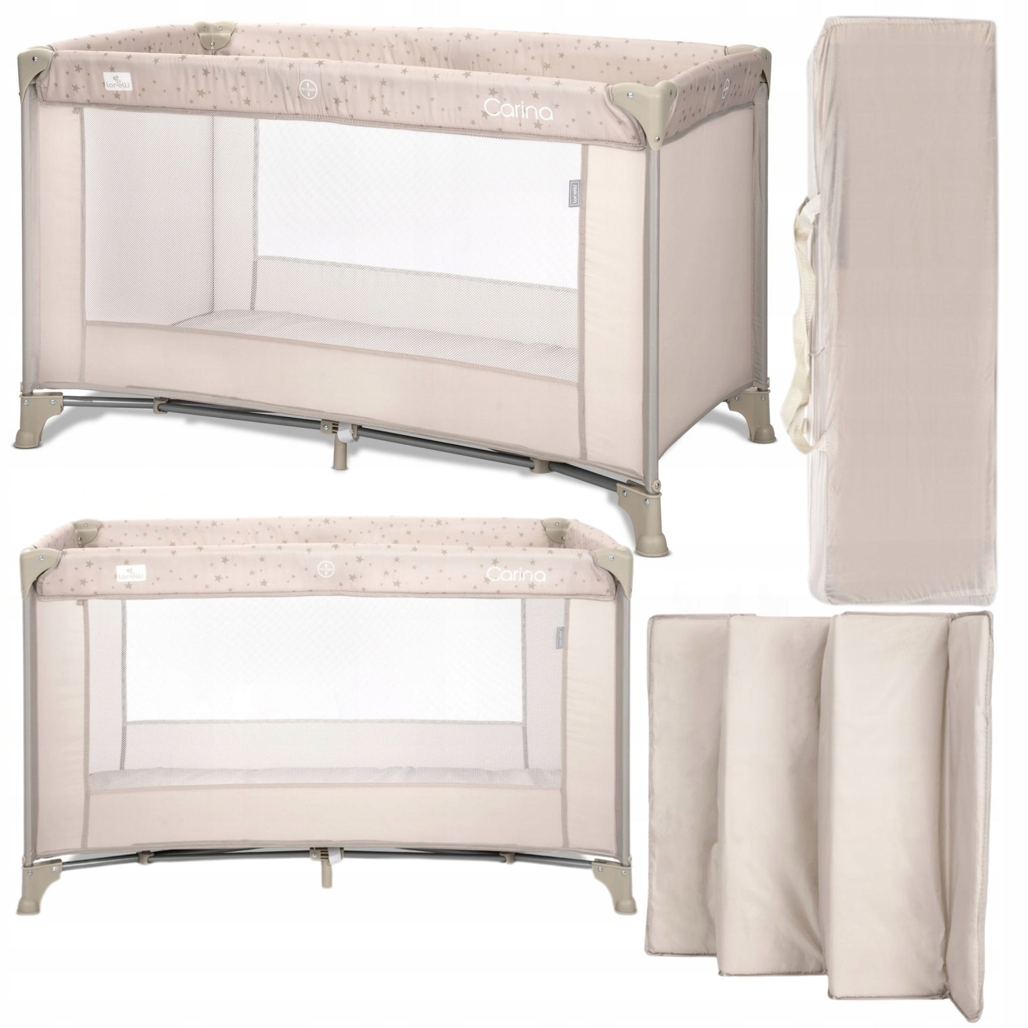 Travel Cot Folding Playpen For Baby Travel Mattress + Bag