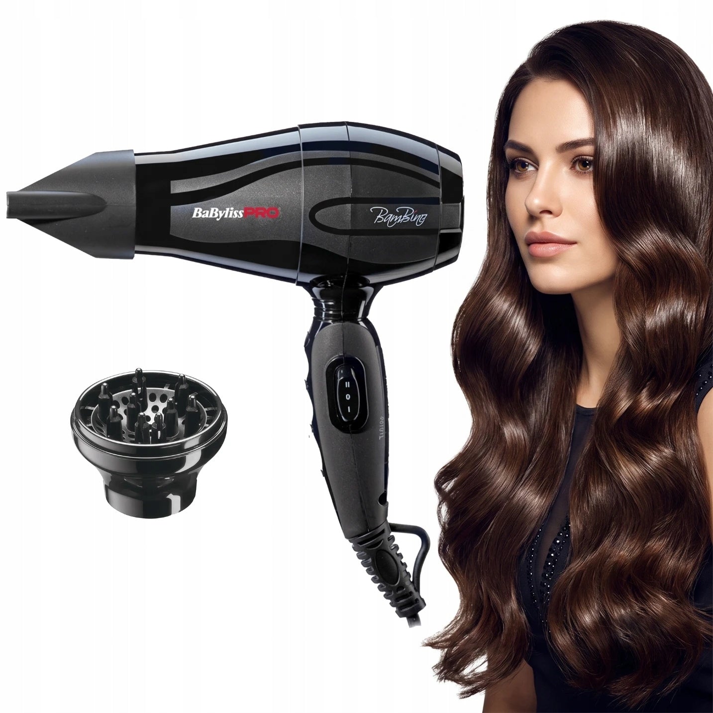 Travel Dryer BaBylissPro BAB5510E Bambino Compact 1200W 120/240V