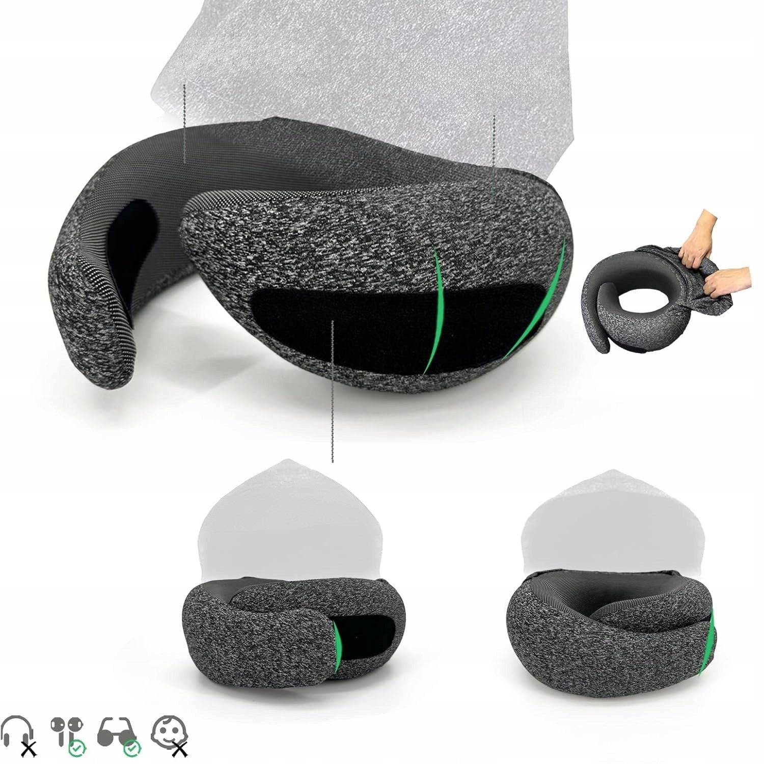 Travel Pillow for Neck Tourist Neck with 360° Protection Memory Foam Manufacturer code ZTPH003
