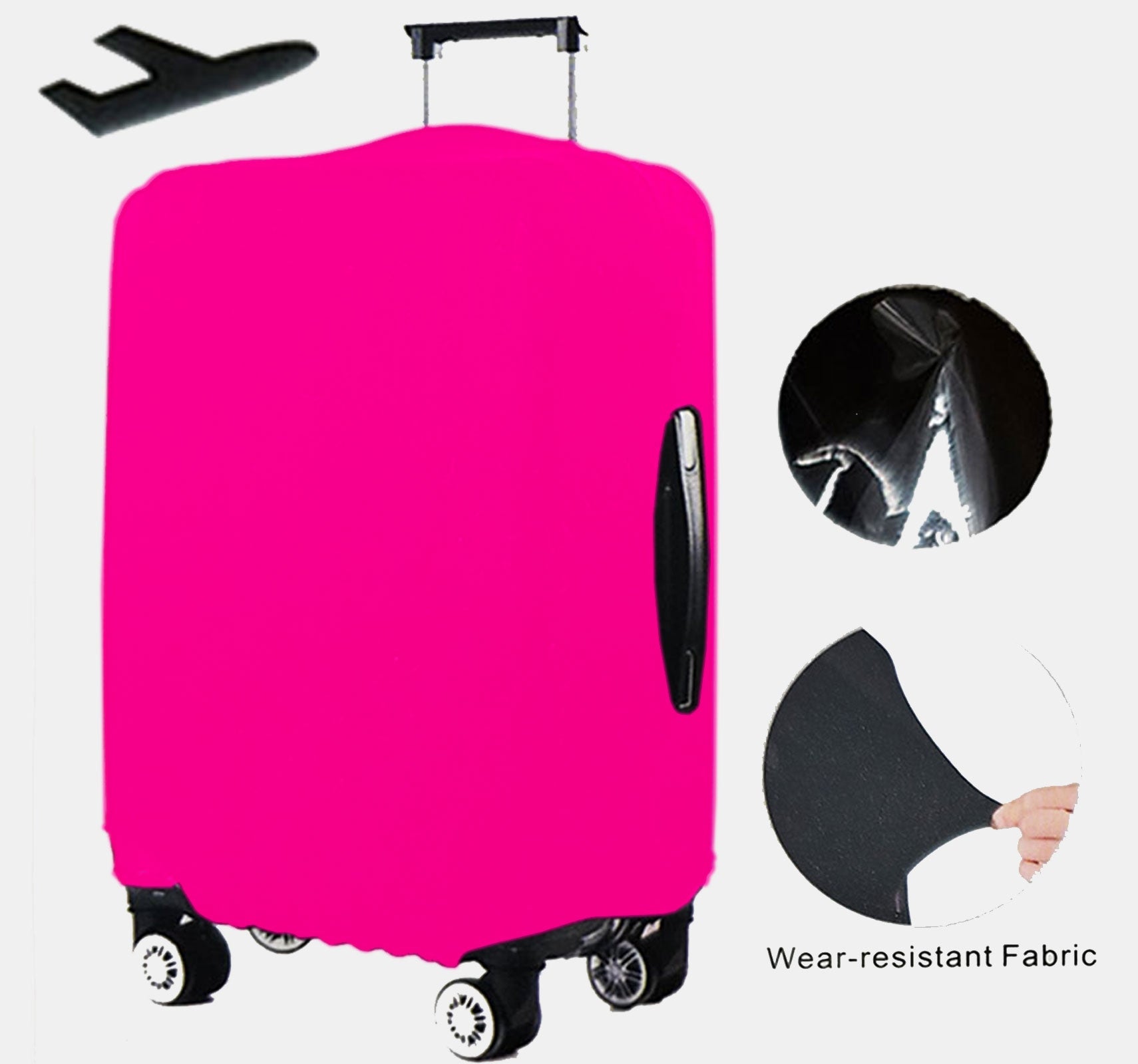 Travel Suitcase Cover Protective Luggage Pouch Large XL Pink