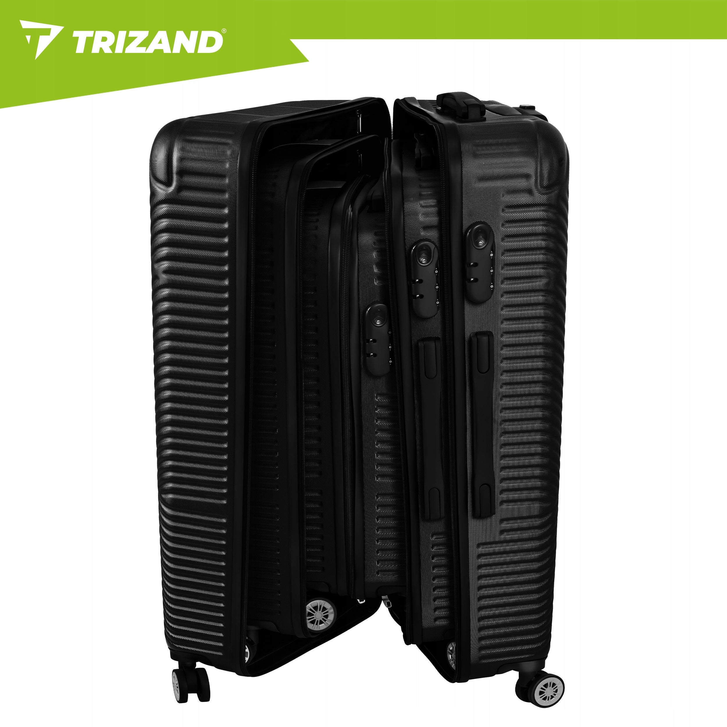 Travel Suitcase Set of Suitcases on Wheels 3in1 Large Medium Small Luggage Packaging status original