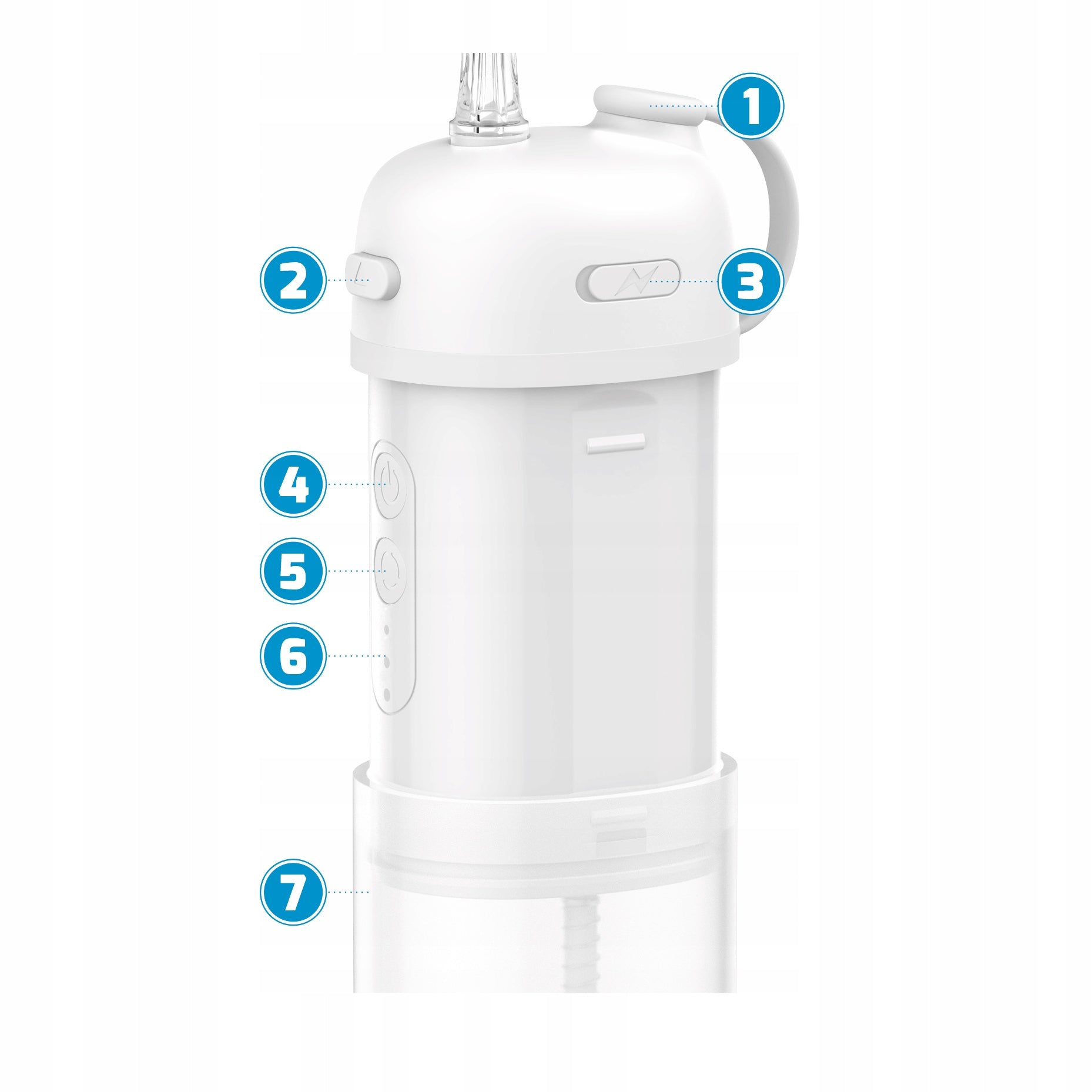 Travel Wireless Dental Irrigator + 2 Tips Brand Hanks-AIR