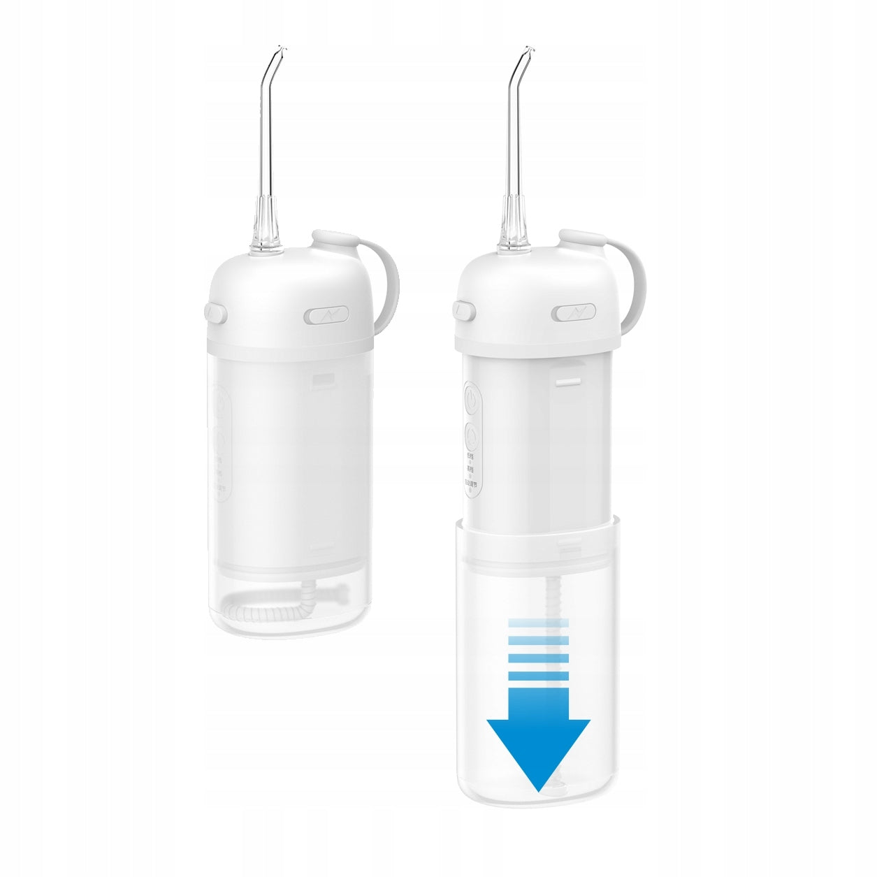 Travel Wireless Dental Irrigator + 2 Tips Color white