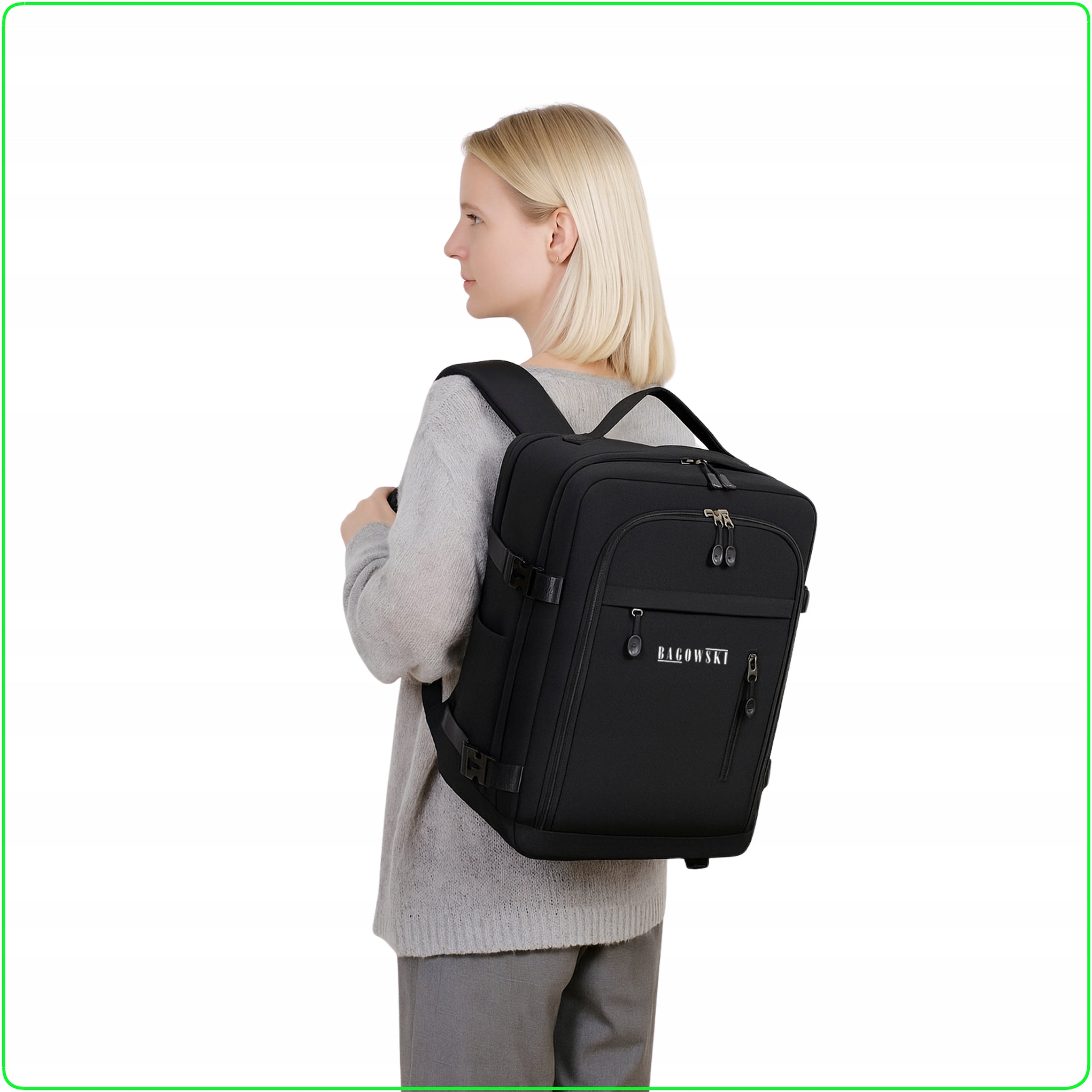 Travel backpack hand luggage 40x30x20 Ryanair WizzAir BAGOWSKI Manufacturer code Bagowski JetPack Vacuum Set 01