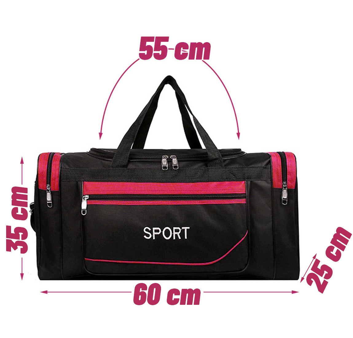 Travel bag sports tourist roomy fitness training Luggage LARGE 50L Packaging status original
