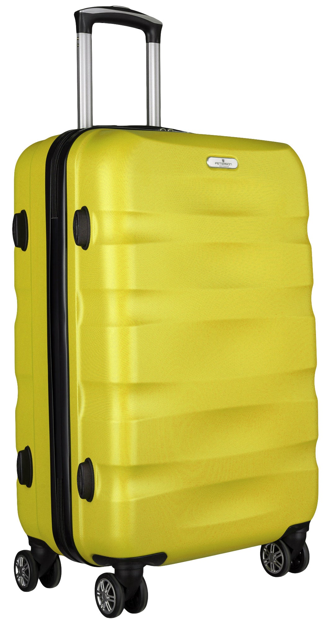 Travel case small on 4 wheels luggage strong ABS hard PETERSON