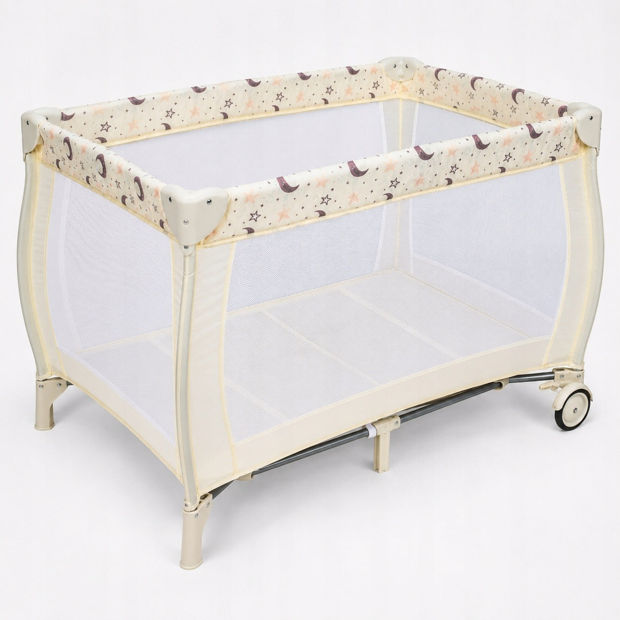 Travel cot 3in1 with changing table playpen wheels beige Costway Manufacturer code BE10029GN