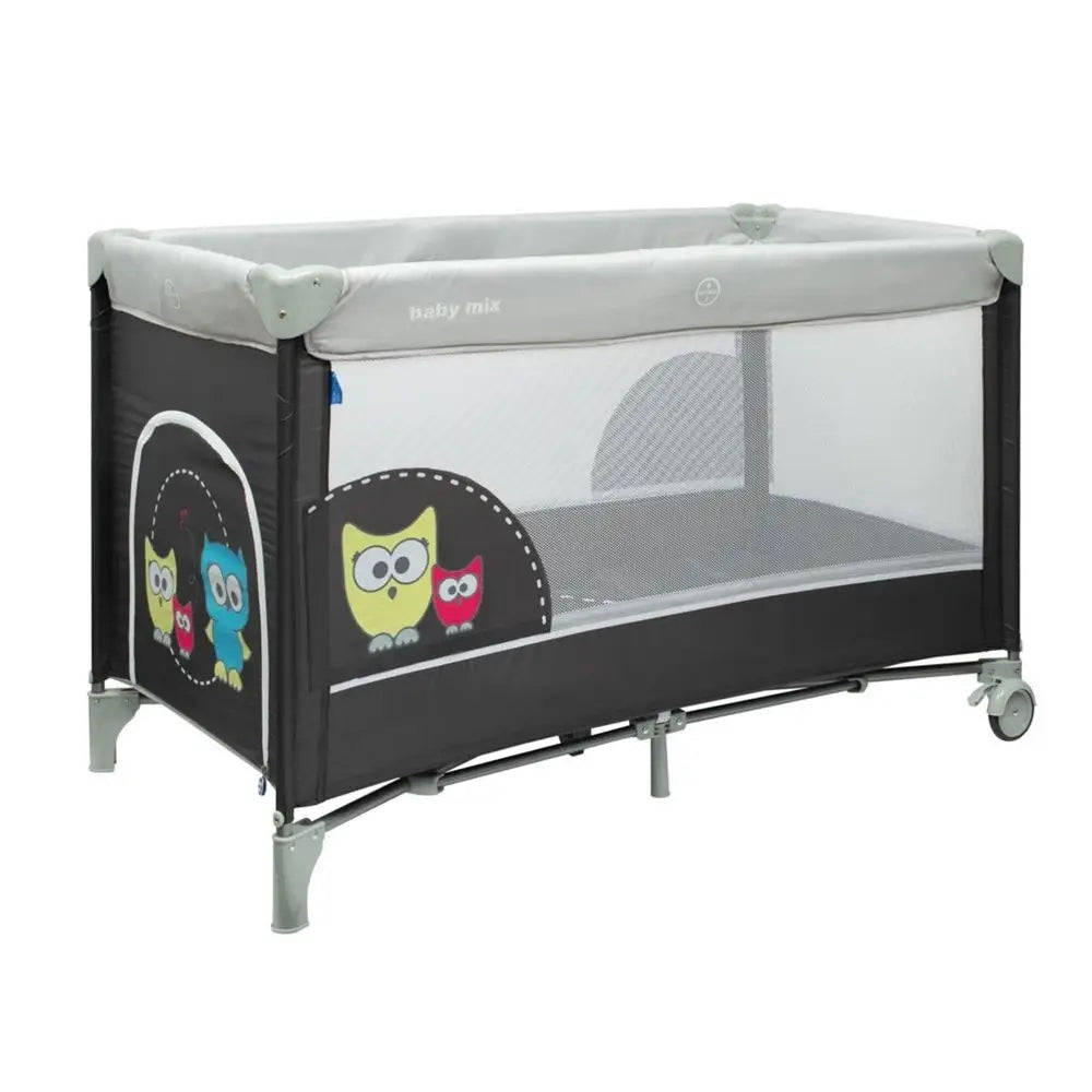 Travel cot Baby Mix single-level, side entrance.