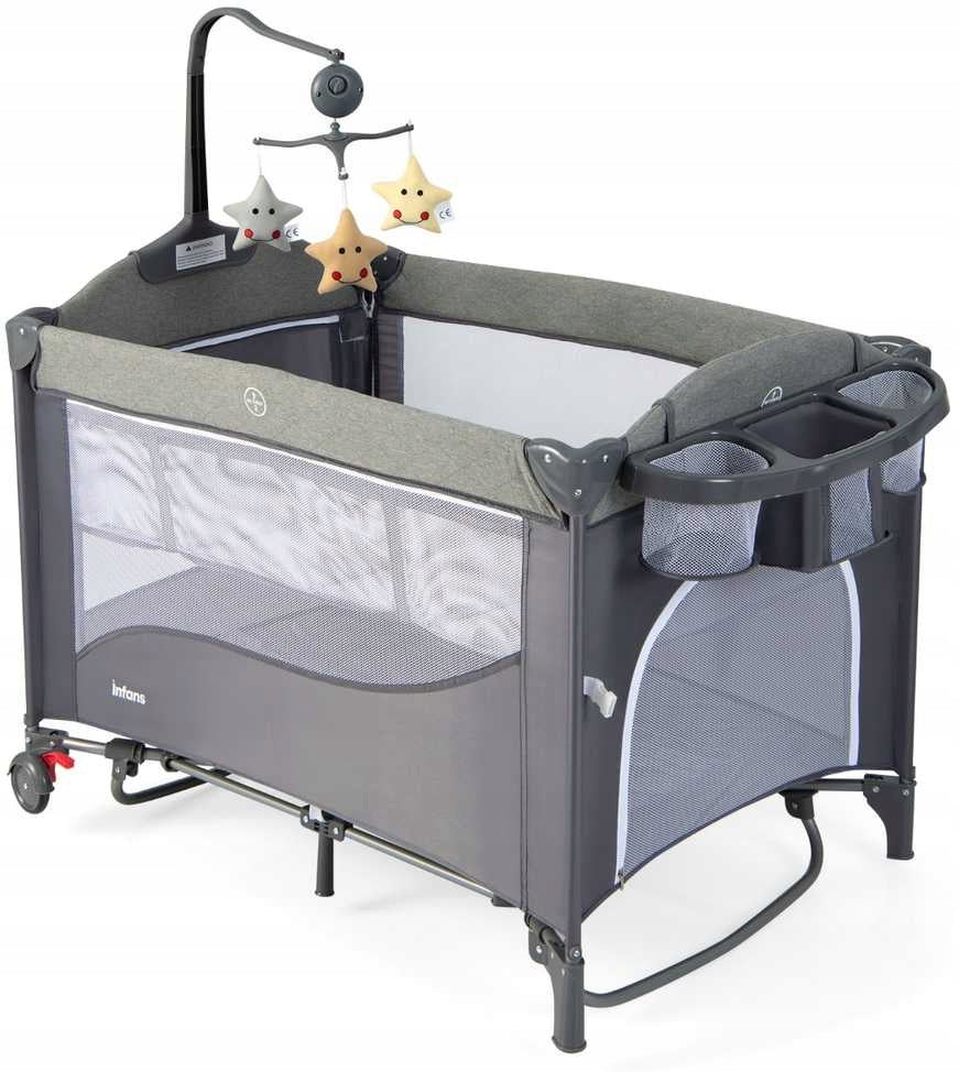 Travel cot Costway 76 x 110 cm blue Manufacturer code BE10057DE-BL