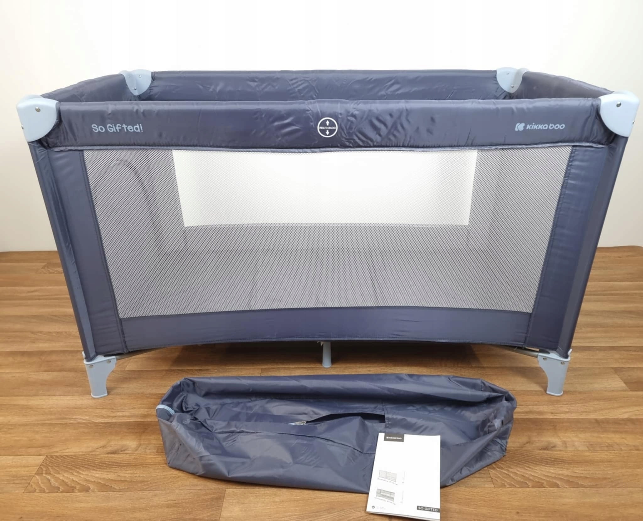 Travel cot Kikkaboo So Gifted blue sea playpen Manufacturer code 3800171201254