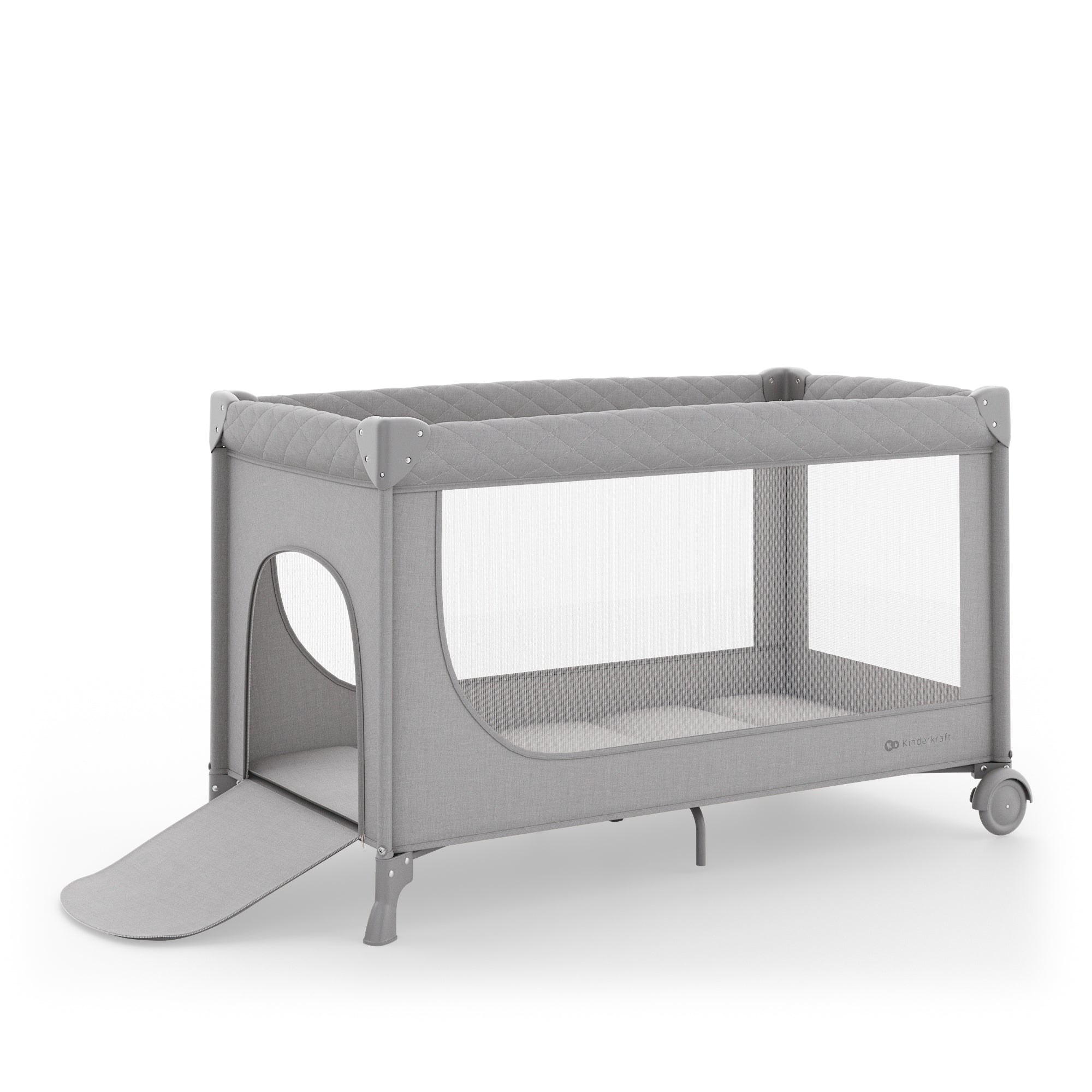 Travel cot Kinderkraft LEODY UP two-level mattress changing table Brand Kinderkraft