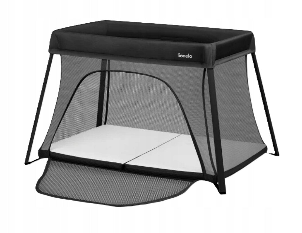 Travel cot LIONELO Alice 3in1 Black Color black