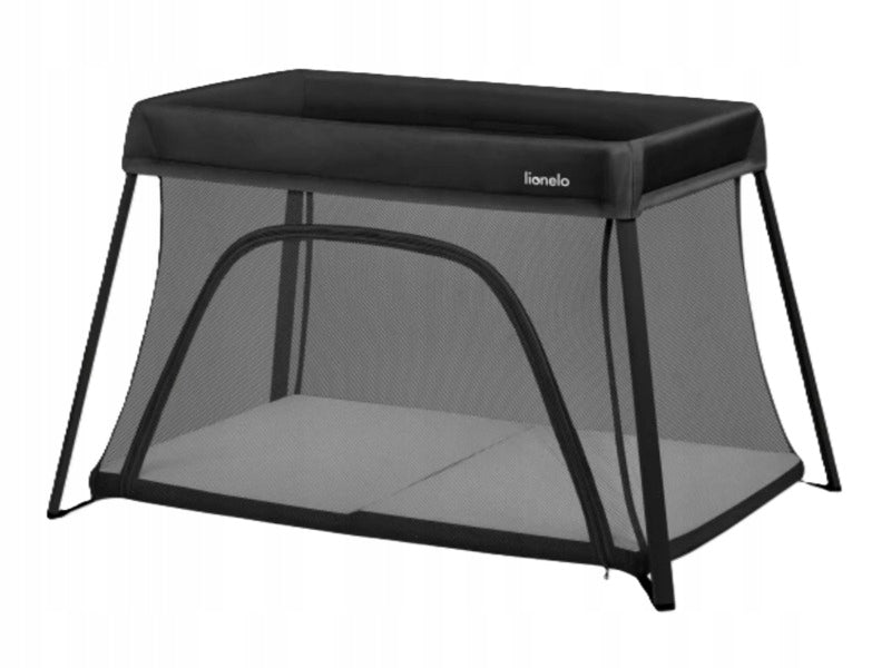 Travel cot LIONELO Alice 3in1 Black
