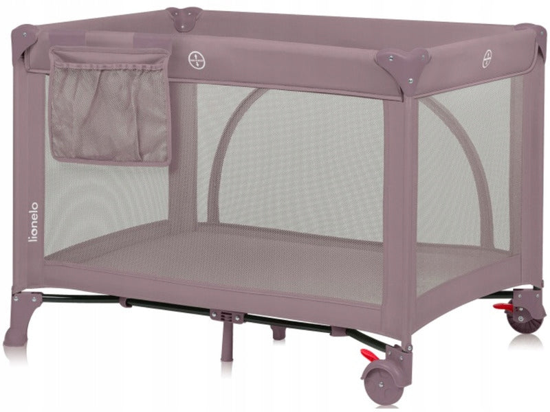 Travel cot LIONELO Laura Pink