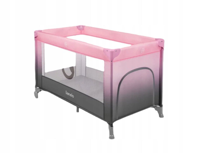 Travel cot LIONELO Stefi Pink