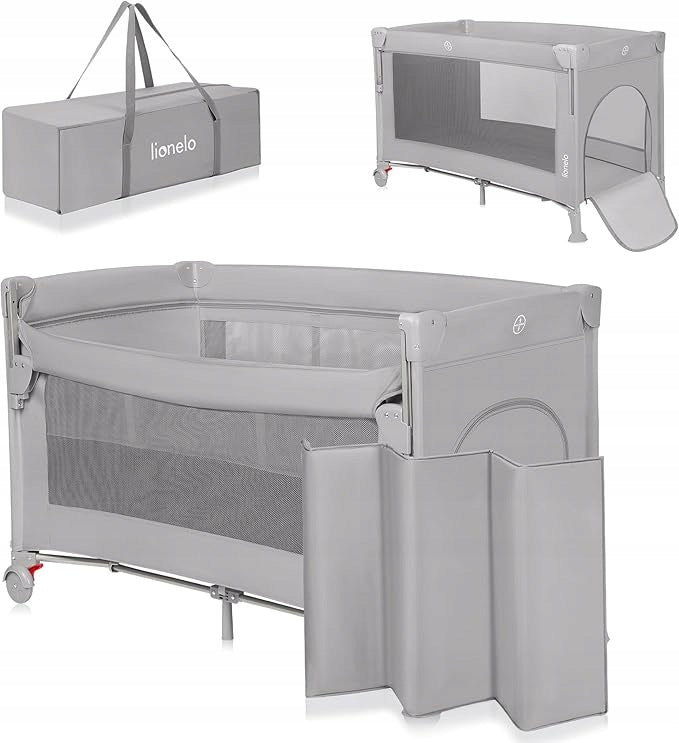 Travel cot Lionelo Ellen 3in1 supplied 2 levels mattress