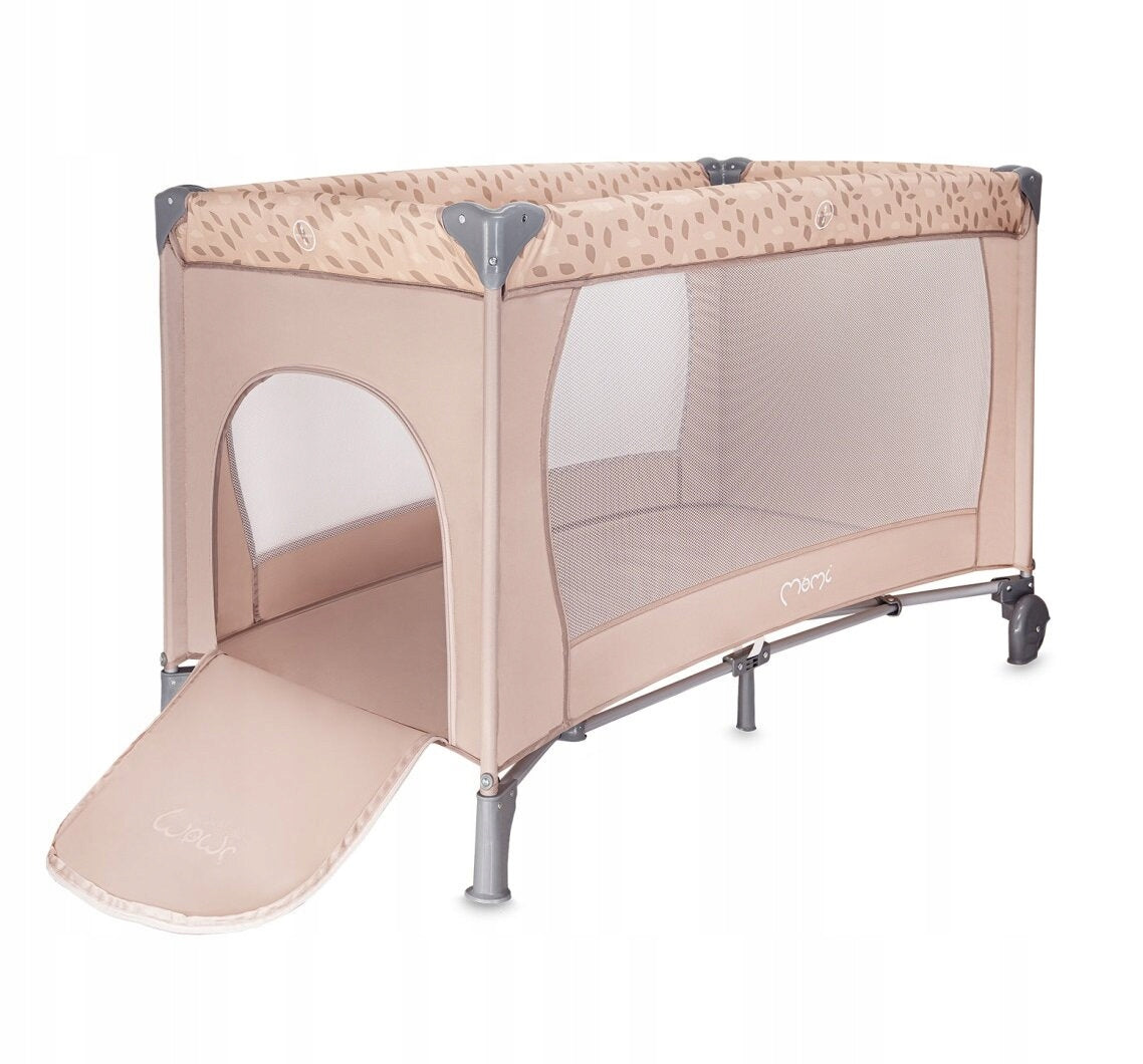Travel cot MOMI Belove Beige Color beige