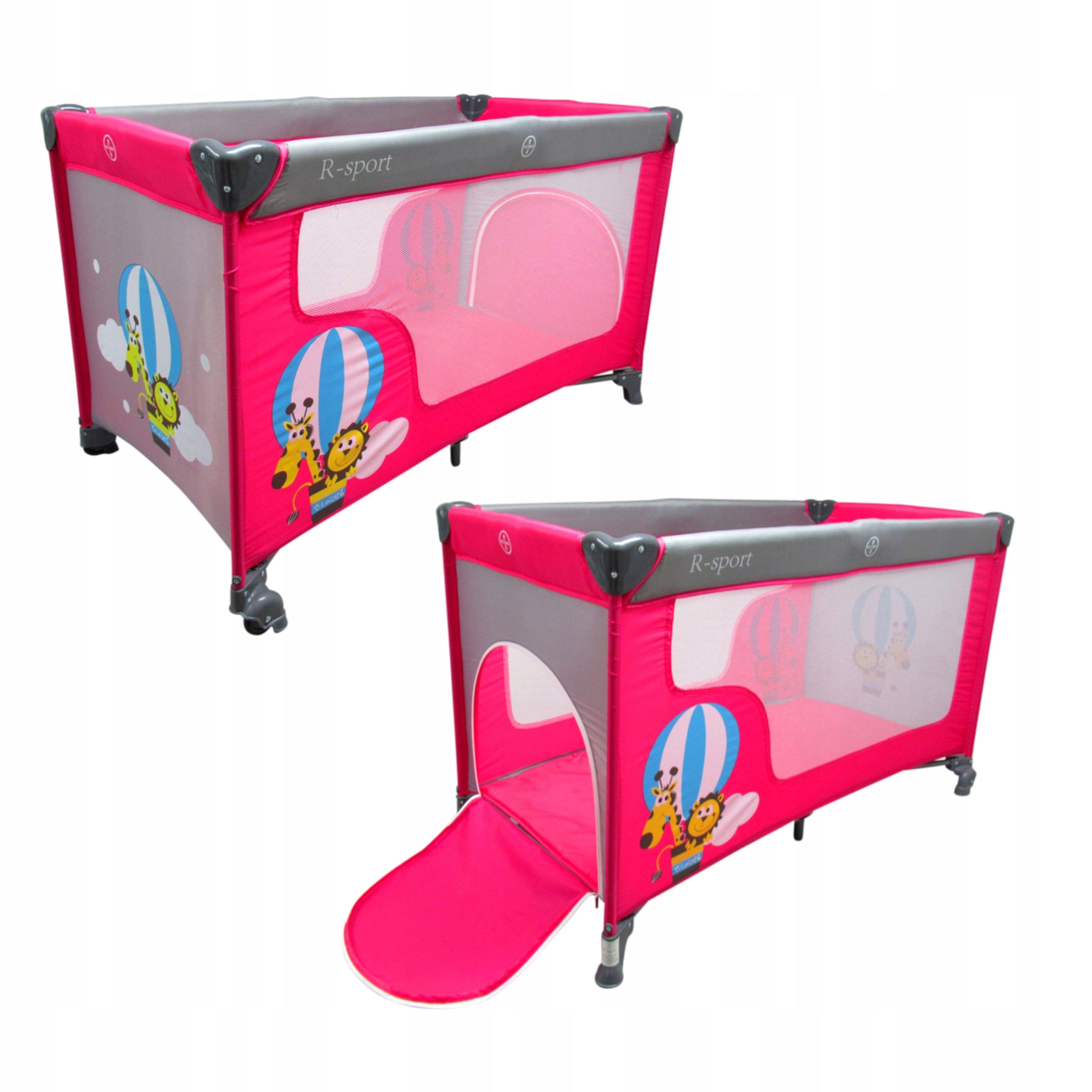 Travel cot R-sport 65 x 125 cm pink Manufacturer code BED K2