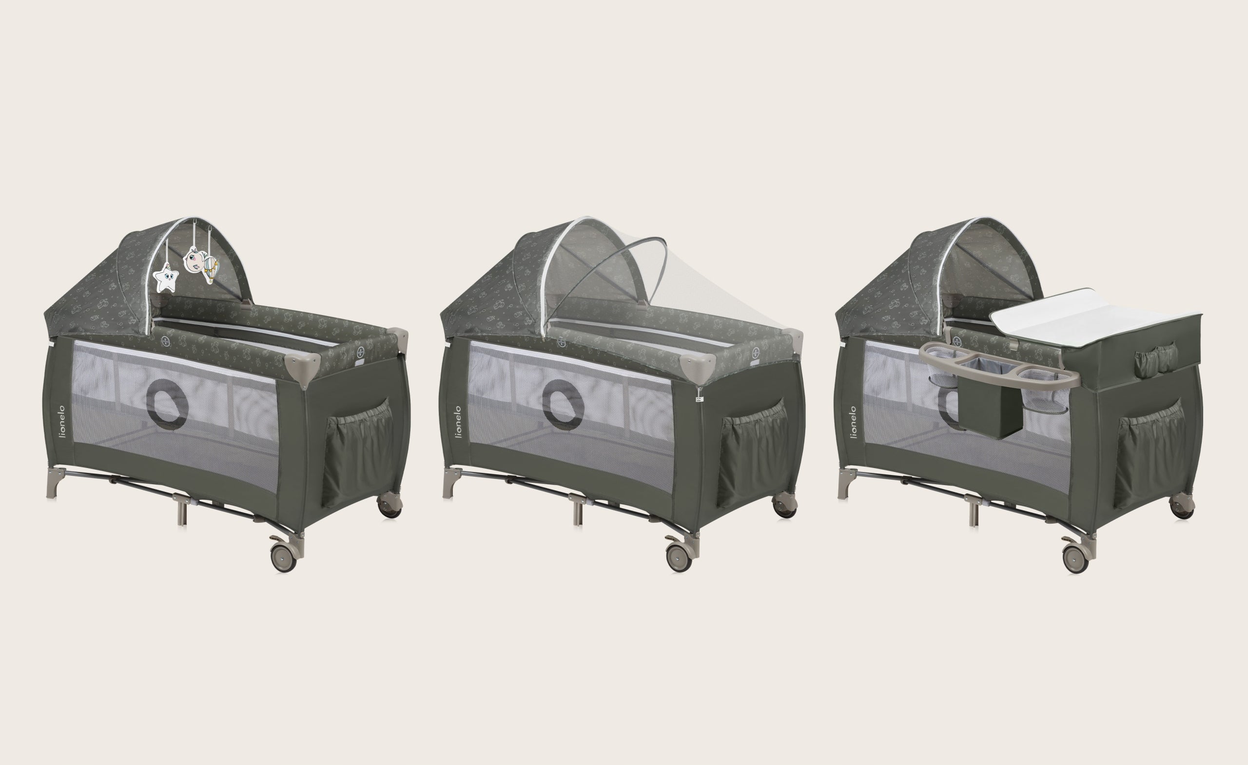Travel cot TWO-LEVEL playpen ACCESSORY SET lionelo SVEN Medical device no