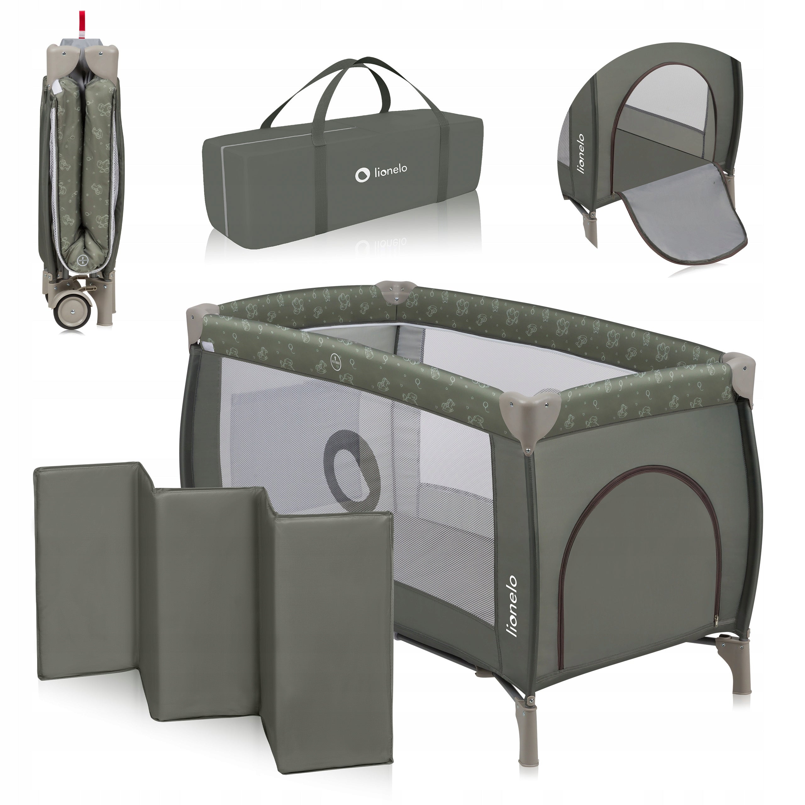 Travel cot TWO-LEVEL playpen ACCESSORY SET lionelo SVEN Packaging status original