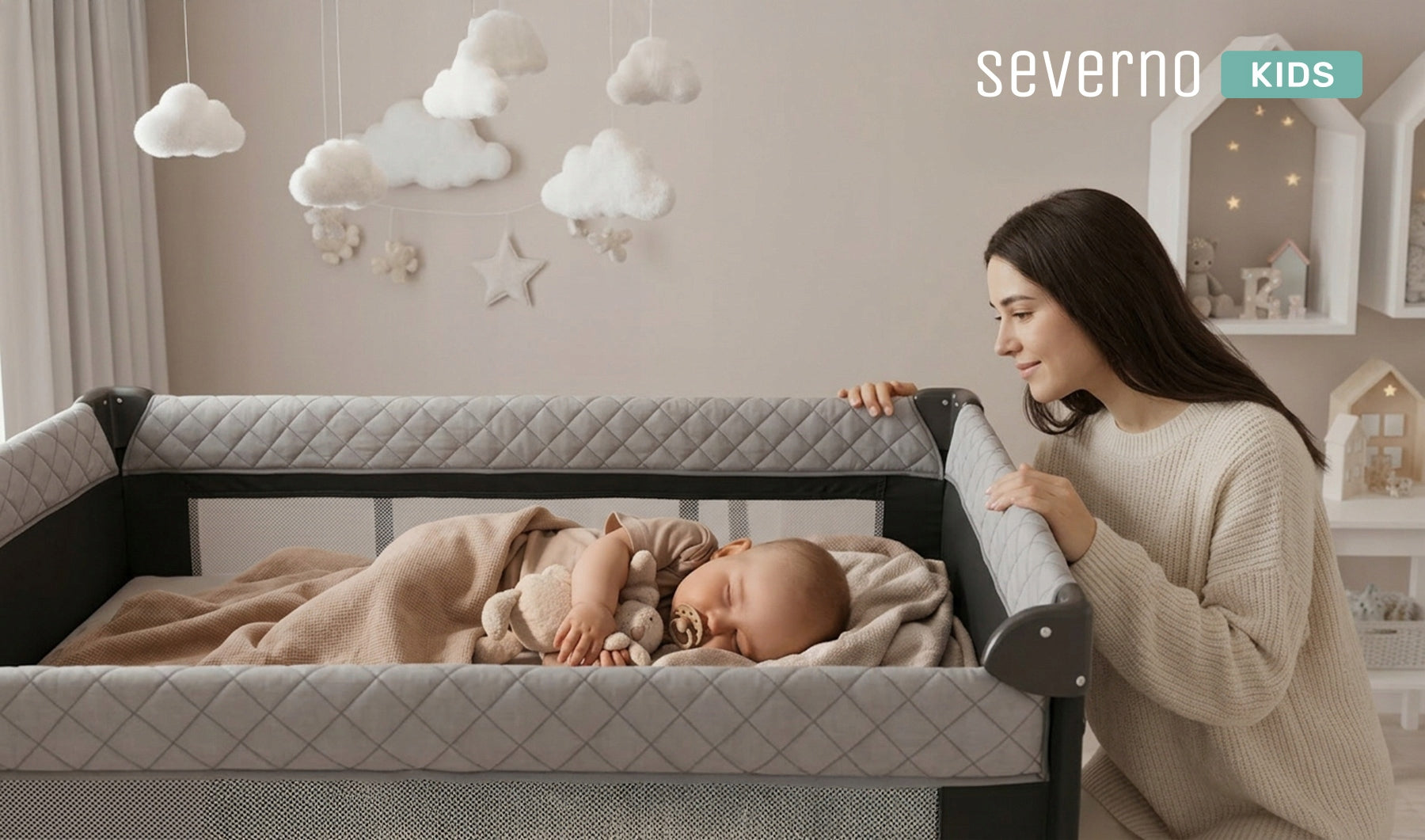 Travel cot delivery playpen lowered side PREMIUM MATERIAL OXFORD Packaging status original