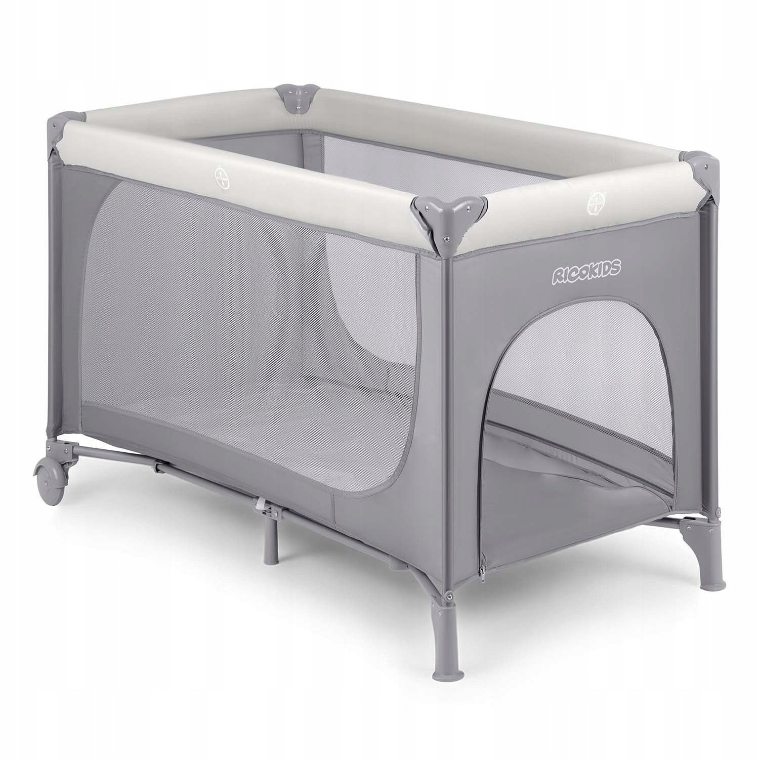 Travel cot + mattress + bag 123,5 x 64 x 76 cm RK-240 Brand RicoKids