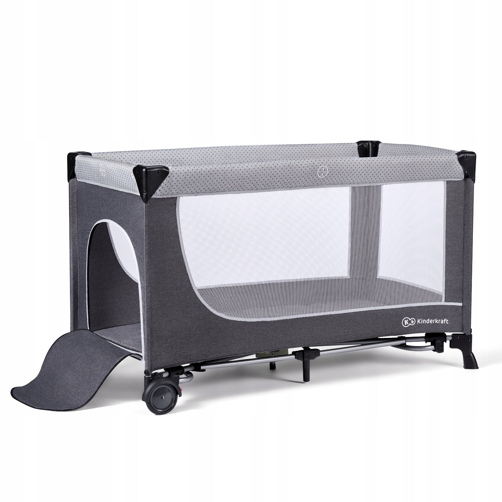 Travel cot playpen two-level components LEODY Kinderkraft grey Brand Kinderkraft