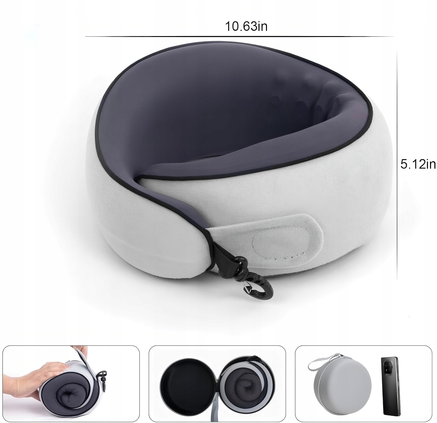 Travel pillow for neck and neck – tourist with 360° protection, ergonomic Packaging status original