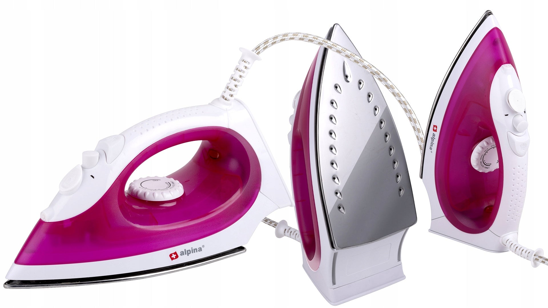 Travel steam iron with steam function ALPINA 1850-2200W small Packaging status original