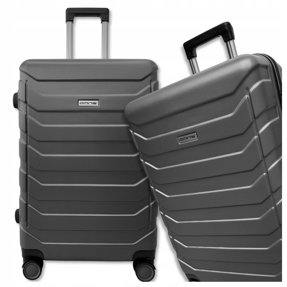 Travel suitcase medium on wheels XL cabin ABS suitcases bag wheels 63L