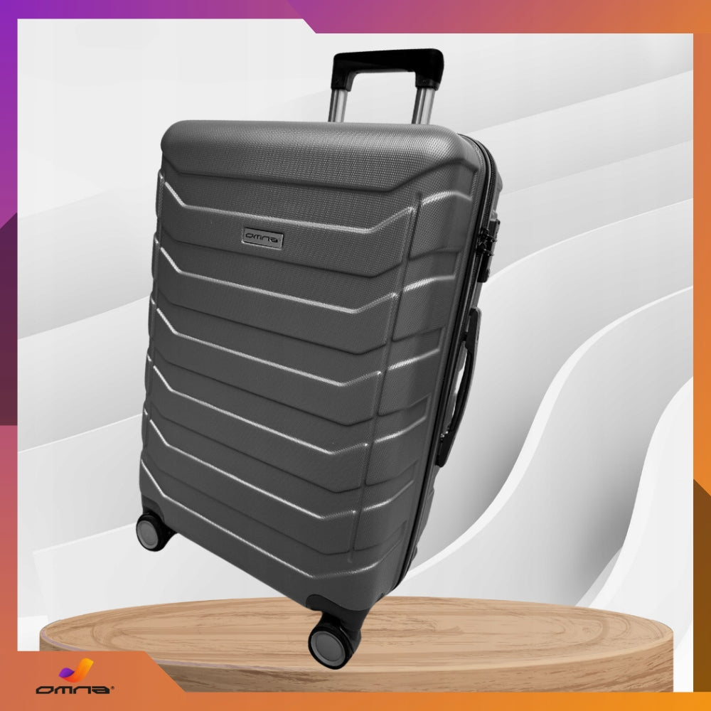 Travel suitcase small on wheels cabin ABS suitcases bag wheels 40L grey Manufacturer code ARIZONA