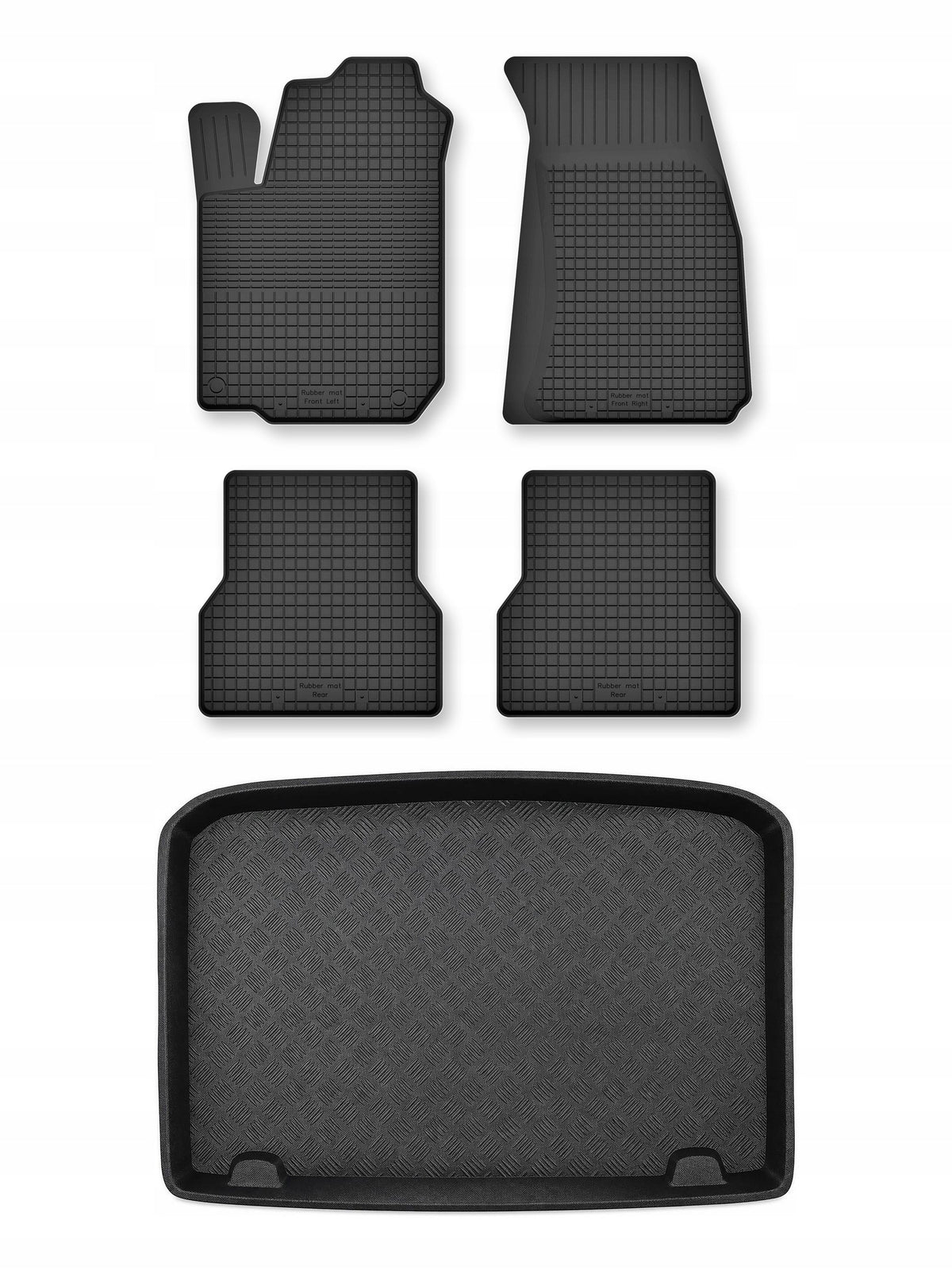 Tray mats + trunk mat for: Renault Clio IV 2012-2019 5 el.