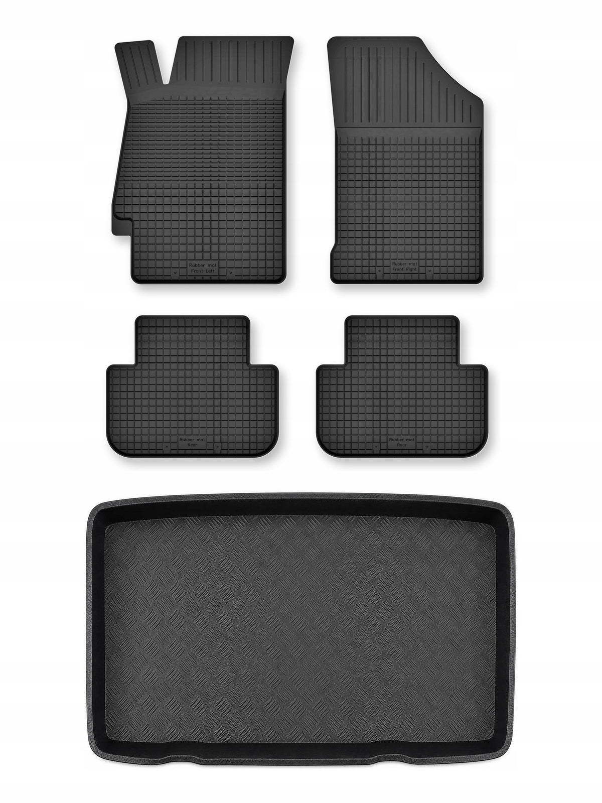 Tray mats + trunk mat for: Suzuki Grand Vitara II 2005-2014