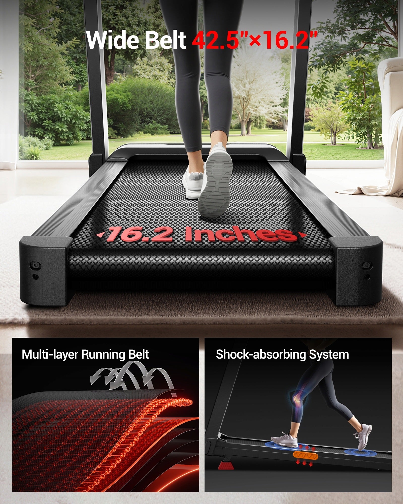 Treadmill, 3.5HP, 14 km/h, 15% Incline, 180 kg Capacity, LED Brand no brand