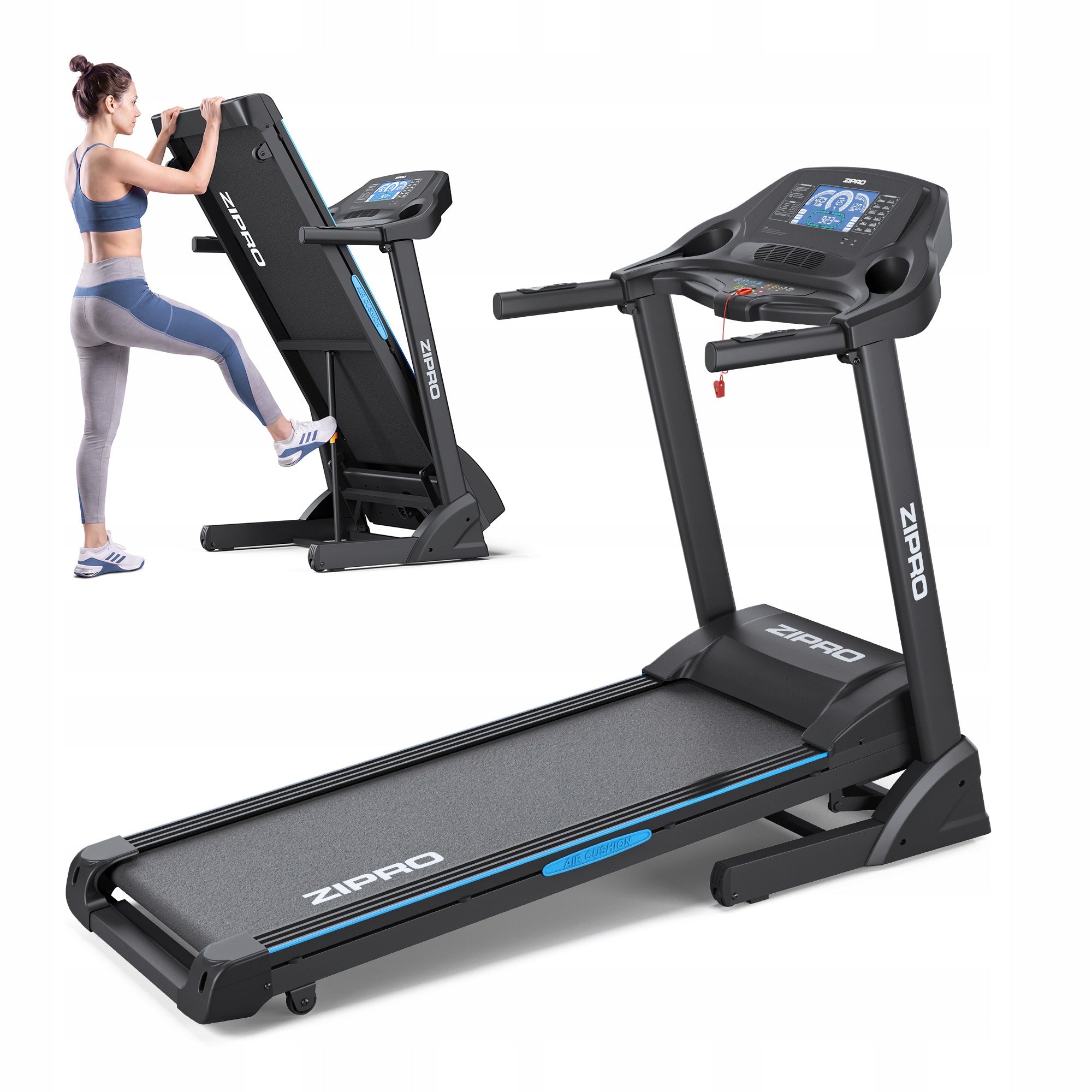 Treadmill Folding Electric Home Slope Belt Shock Absorption Notus Zipro