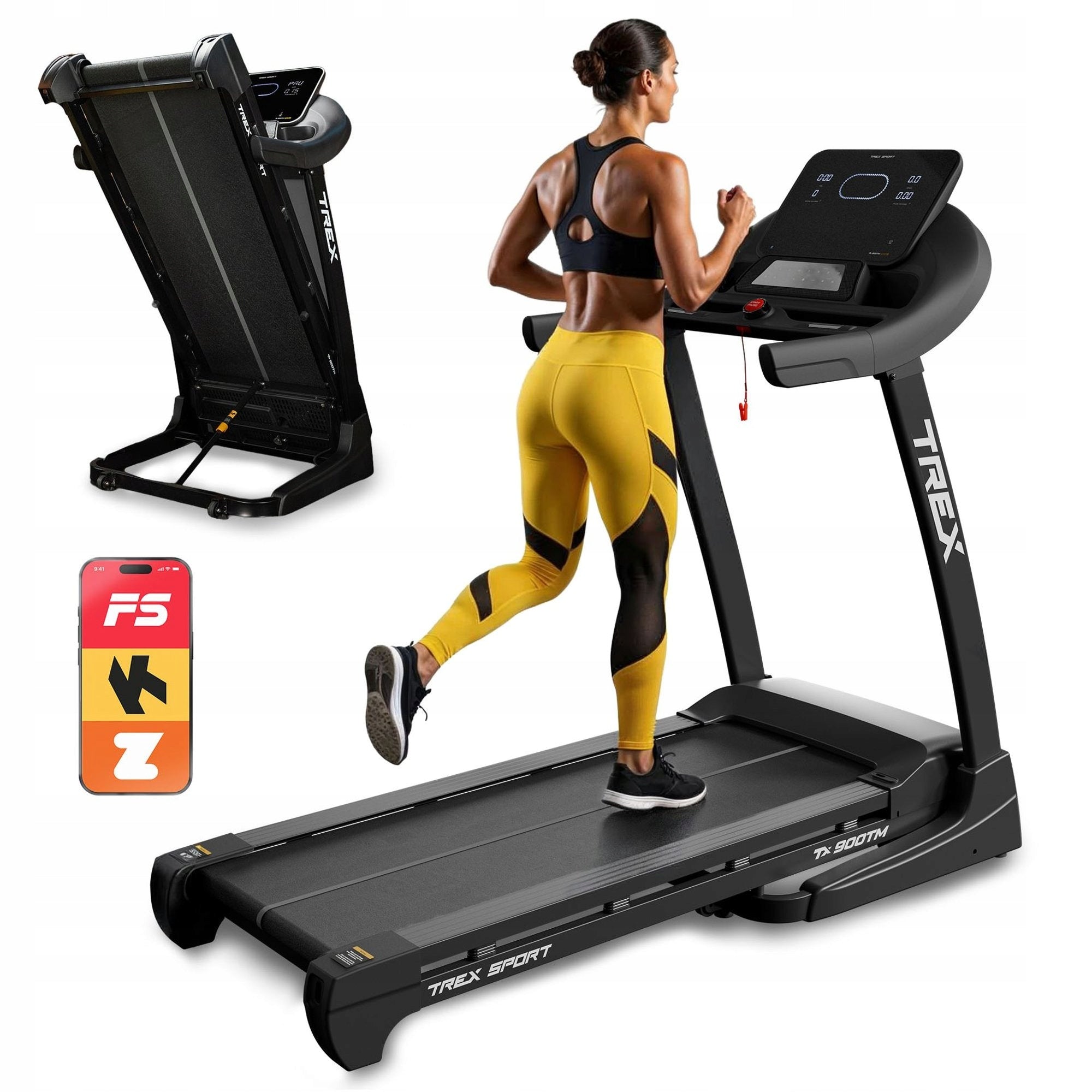 Treadmill Home Electric Folding Inclination Angle 18 KM/H TECK TREX SPORT
