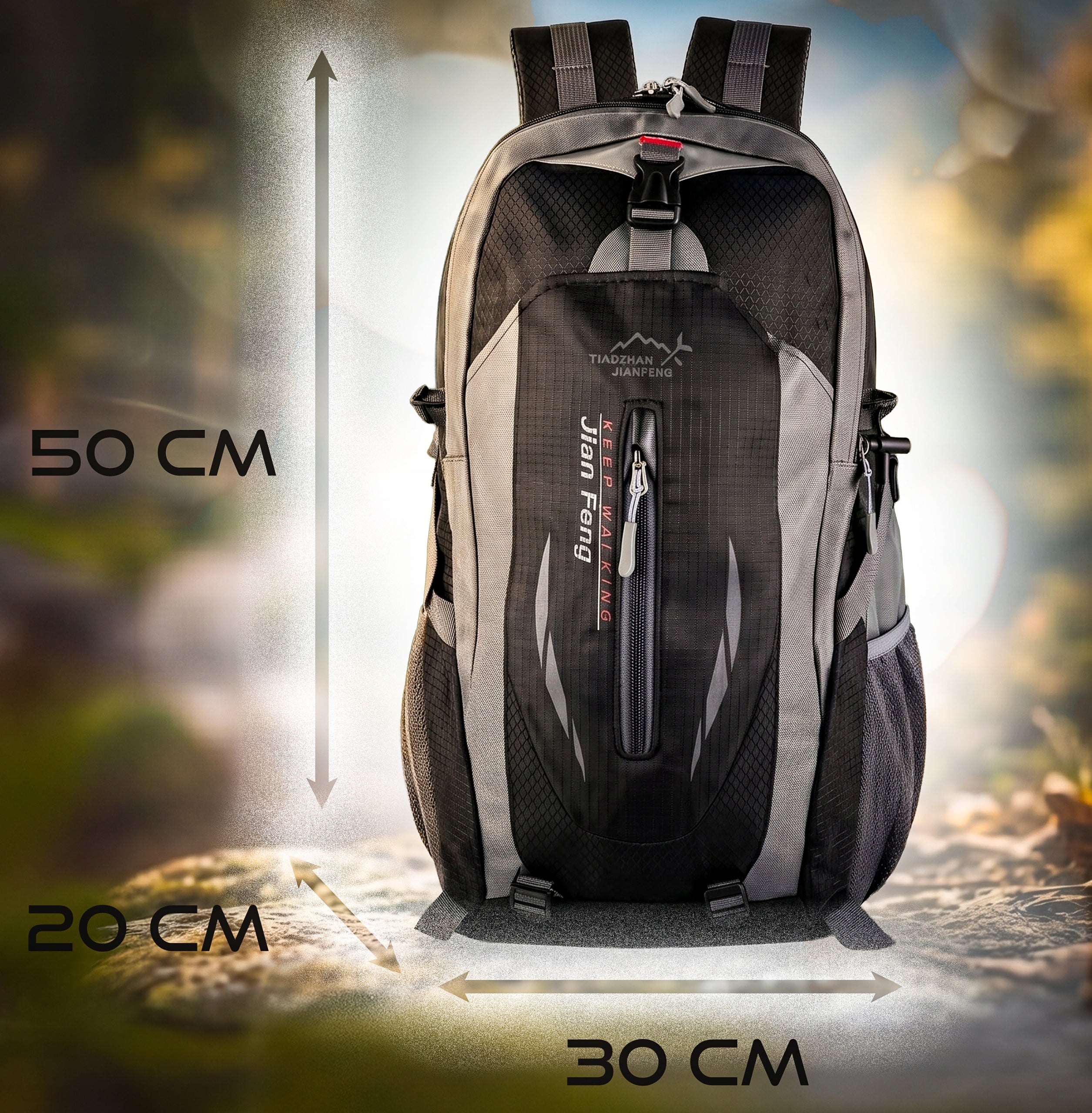 Trekking Backpack Strong Neoprene Hiking Sports Travel 30L Gotel Packaging status original