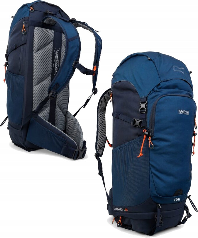 Trekking backpack with cover Regatta HIGHTON V2 EU276 navy blue 5ZR 65L Manufacturer code EU276