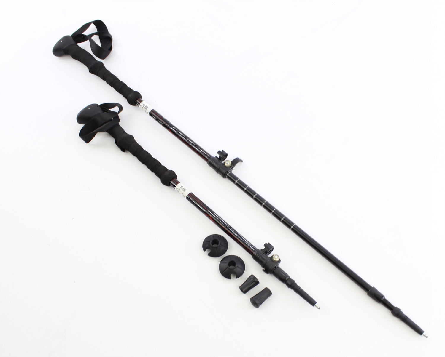 Trekking poles Nordic walking poles aluminium CUSHIONING Color green