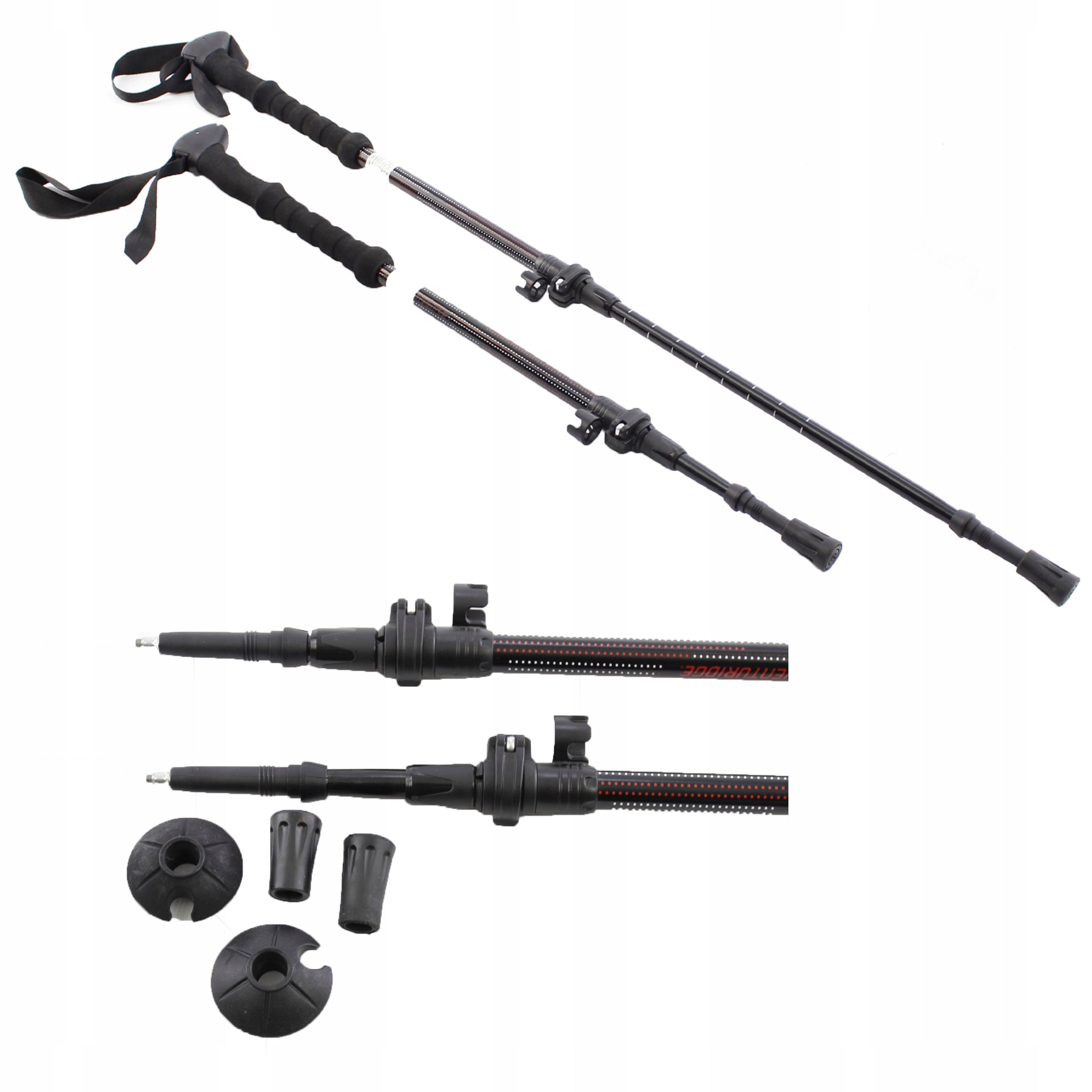 Trekking poles Nordic walking poles aluminium CUSHIONING