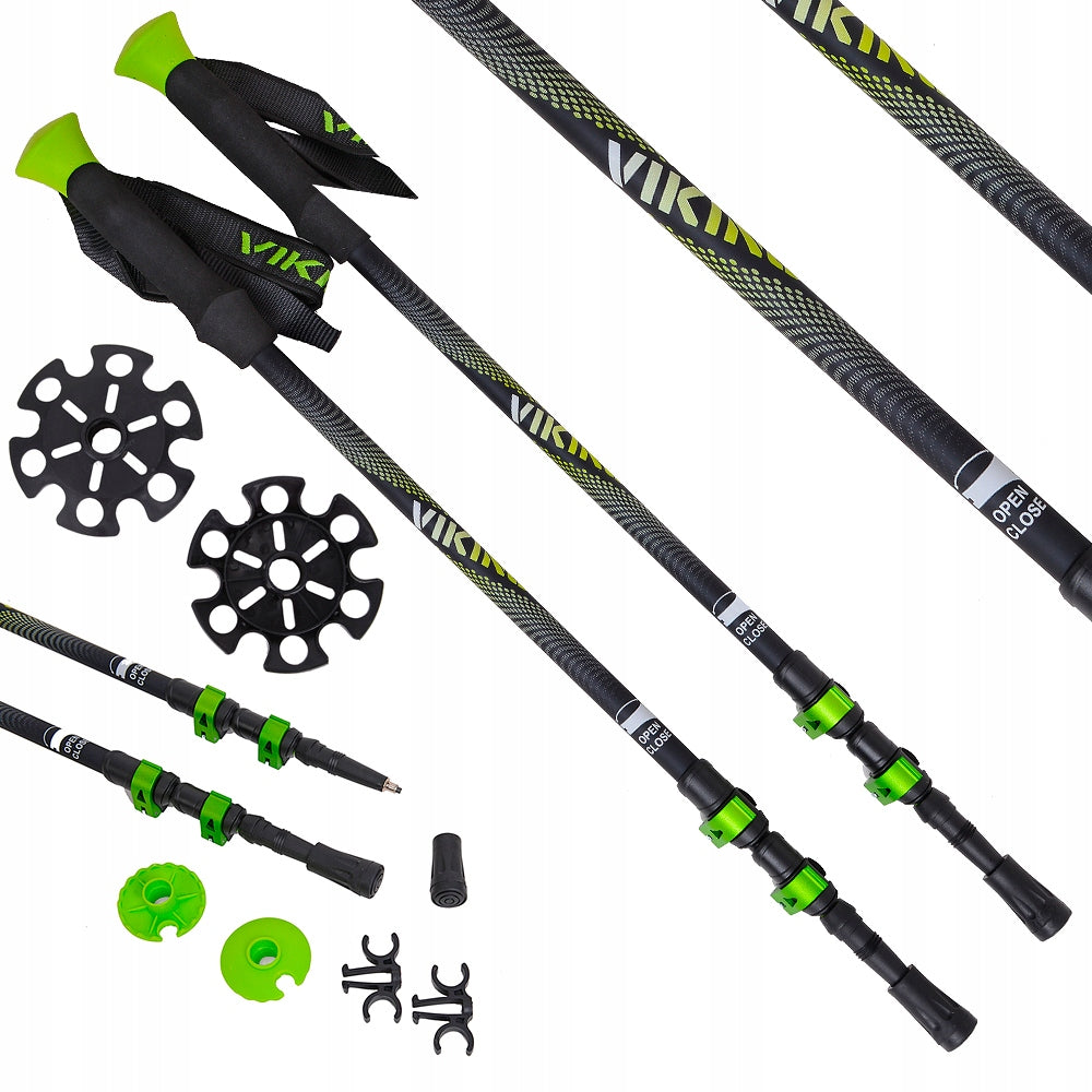 Trekking poles Viking Kivi (adjustable) Color black