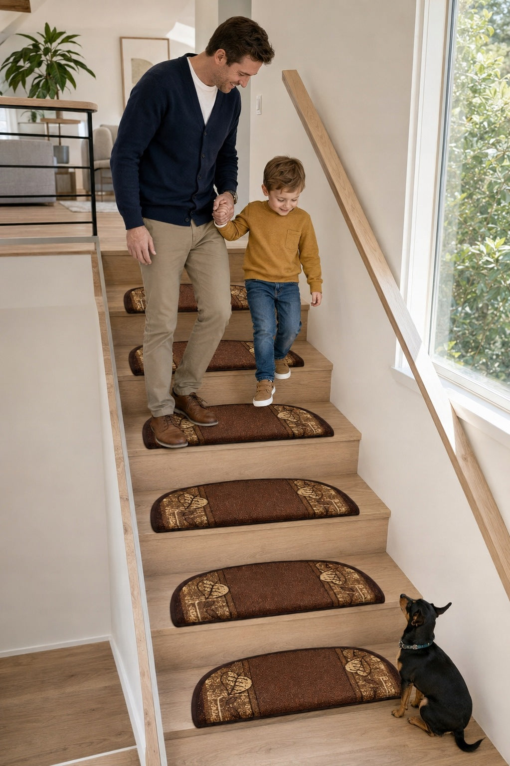 Trepy Rug Covers for Stairs - Non-Slip, Rubberized, Safe Packaging status original