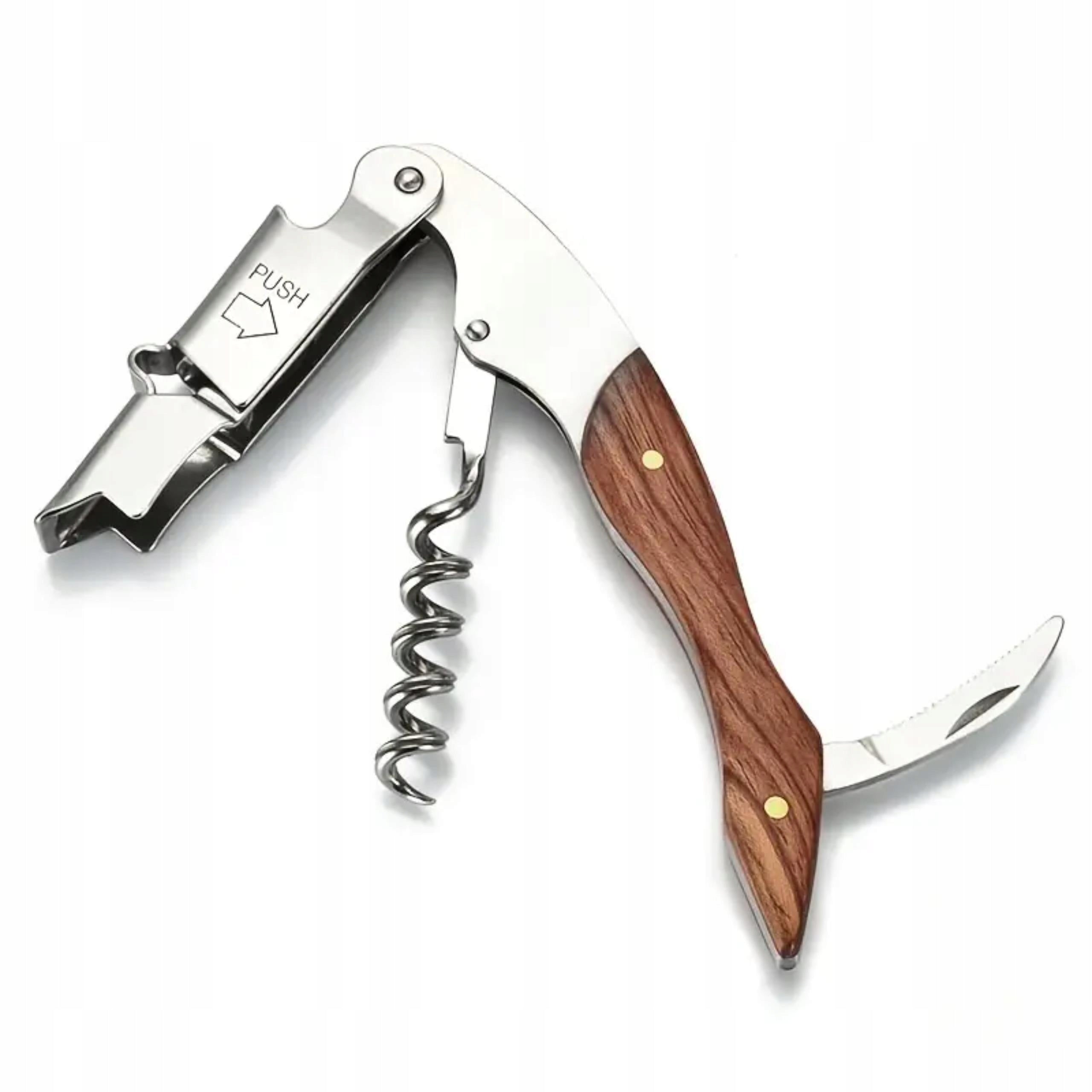 Tribune Elegant Wine Opener Corkscrew Bartending Exotic Wood Manufacturer code 12041