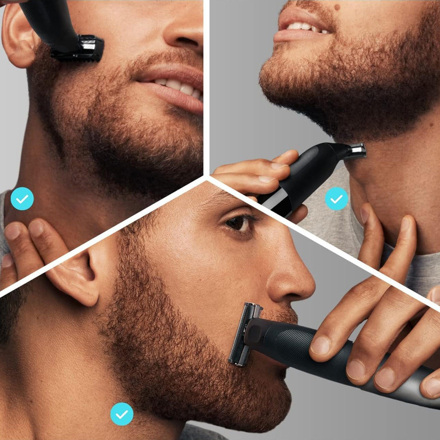 Trimmer Men's shaver Braun XT5100 Wet&Dry for beard body + CASE + 6 ATTACHMENTS Manufacturer code XT5100