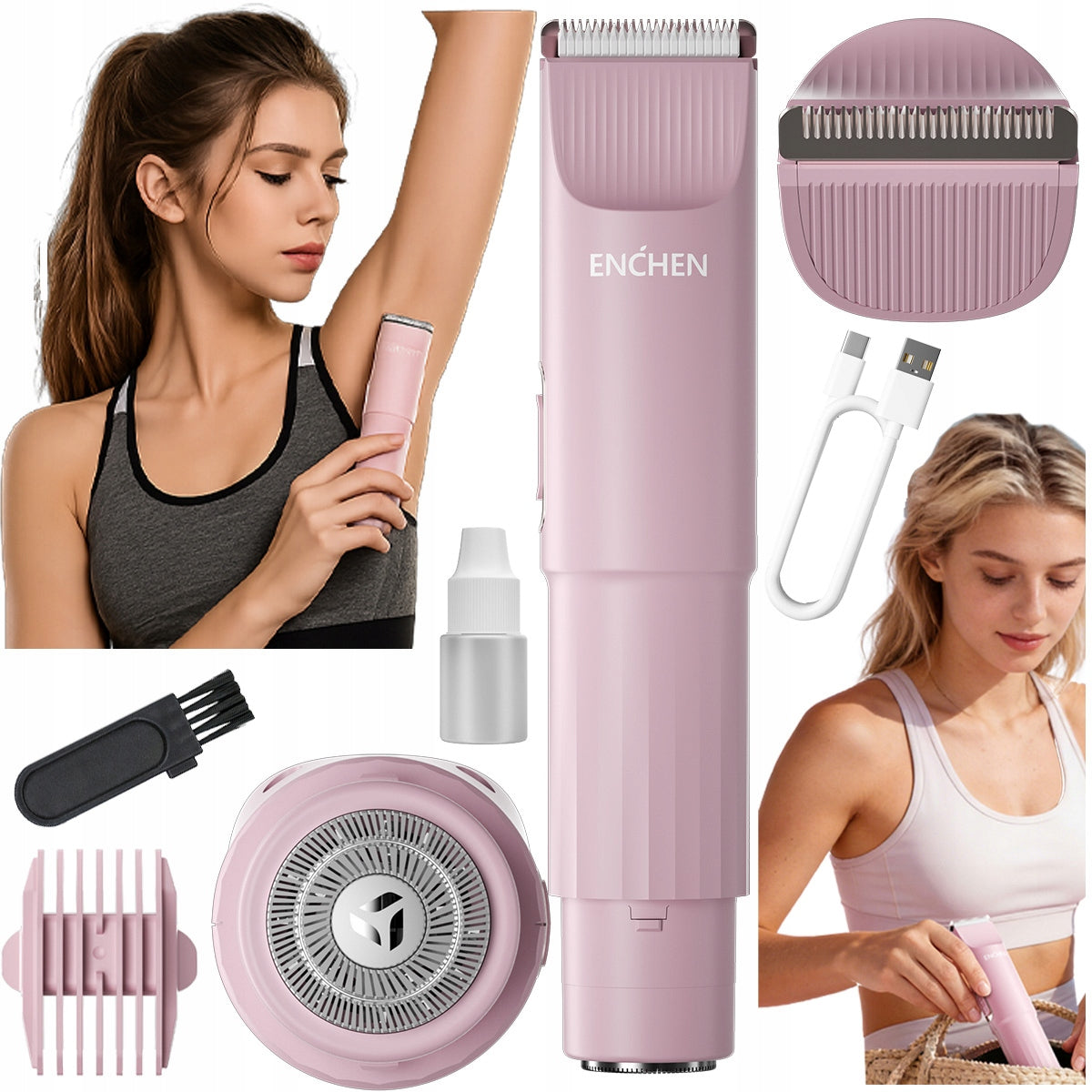 Trimmer Shaver 2in1 Universal Women's Shaving Machine ENCHEN A6