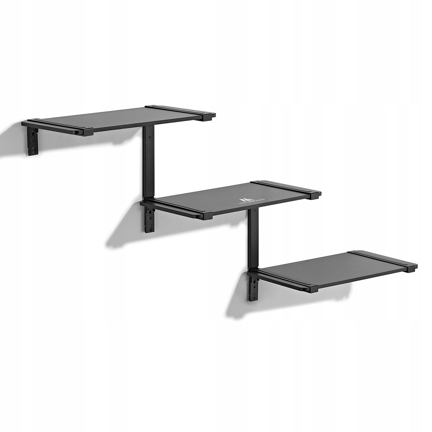 Triple wall shelf RTV modular design black 3x10kg three-level Packaging status original