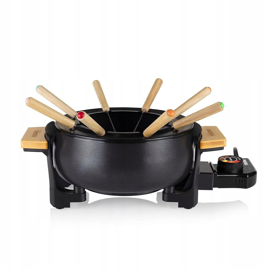 Tristar FO-1108 Fondue 1,5L 1000W 8 Person Thermostat Bamboo