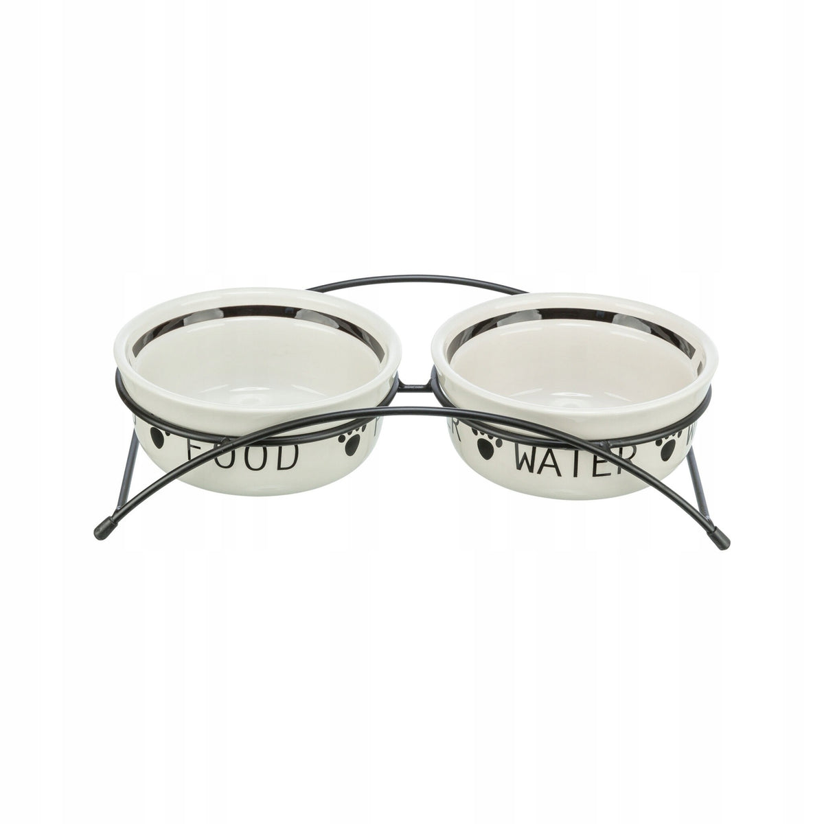 Trixie Dog Ceramic Bowl Set on Stand Eat on Feet 2 x 0.6 l Brand Trixie