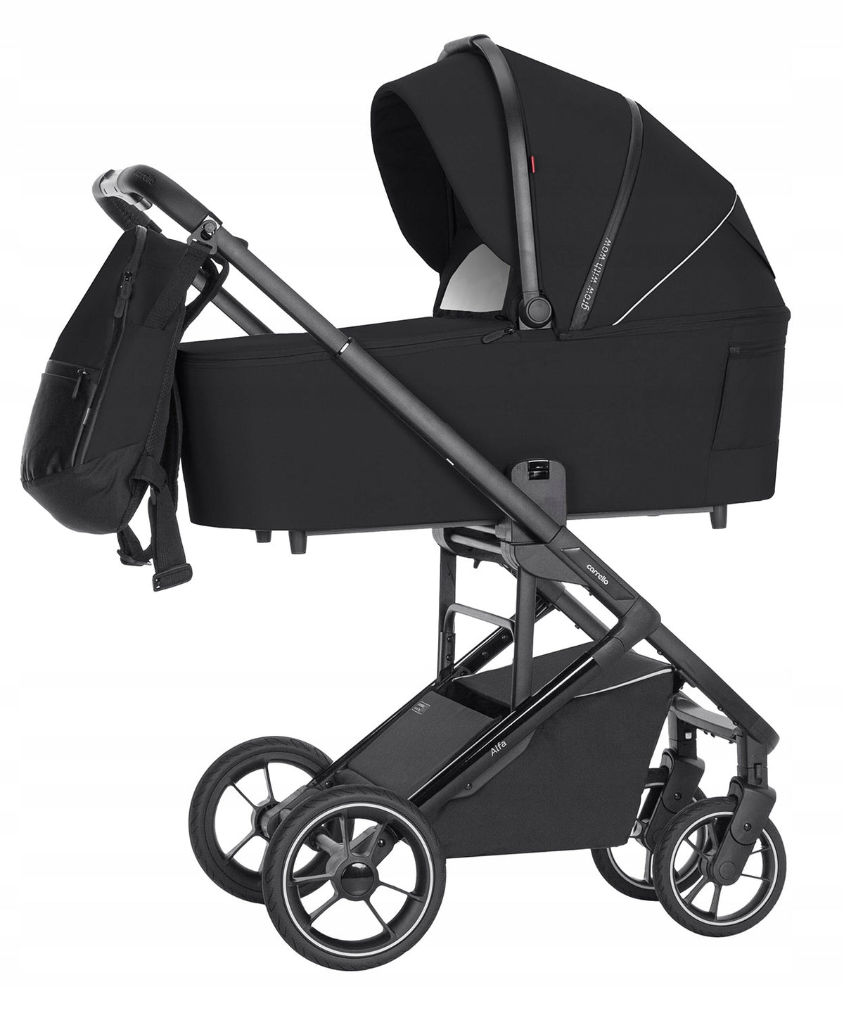 Trolley 2in1 Carrello Alfa CRL-6507 Midnight Black + MEGA Adapters Model Alfa