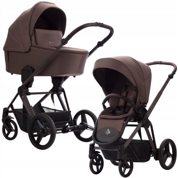 Trolley 2in1 front rear BEBETTO Nuvio 03 Brown chocolate